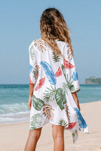 Charger l&#39;image dans la galerie, Kimono midi tropical ¨¤ demi-manches
