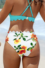 Charger l&#39;image dans la galerie, Bas de bikini imprim¨¦ floral ¨¤ taille moyenne
