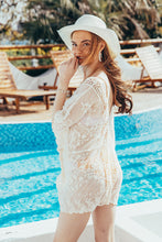 Charger l&#39;image dans la galerie, Cover up abricot en dentelle
