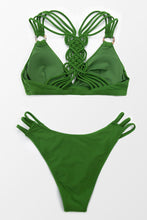 Charger l&#39;image dans la galerie, Bikini dos tress¨¦ vert 
