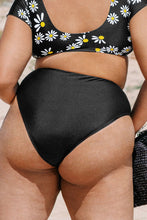 Charger l&#39;image dans la galerie, Bas de bikini grande taille ¨¤ taille haute et imprim¨¦ petites fleurs
