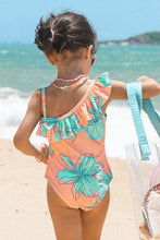Charger l&#39;image dans la galerie, Maillot de bain une pi¨¨ce ¨¤ volants imprim¨¦ folral pour filles
