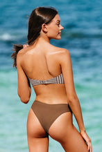 Charger l&#39;image dans la galerie, Bikini bandeau pied-de-poule 
