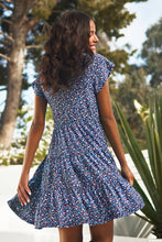 Charger l&#39;image dans la galerie, Robe mi-longue ¨¤ manches raglan et col en V

