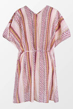 Charger l&#39;image dans la galerie, Kimono ¨¤ col en V et imprim¨¦ g¨¦om¨¦trique

