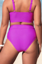 Charger l&#39;image dans la galerie, Bas de bikini taille haute couleur unie
