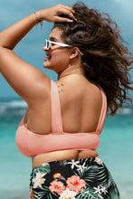 Charger l&#39;image dans la galerie, Haut de bikini grande taille fronc¨¦ rose
