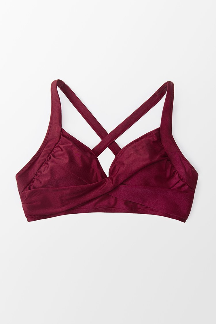 Haut de bikini grande taille torsad¨¦
