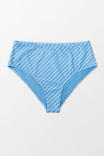 Charger l&#39;image dans la galerie, Bas de bikini grande taille ray¨¦ bleu
