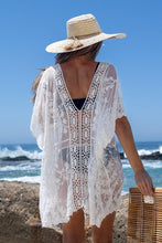 Charger l&#39;image dans la galerie, Cover up crochet en dentelle blanche 
