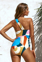 Charger l&#39;image dans la galerie, Maillot de bain une pi¨¨ce asym¨¦trique bloc de couleur

