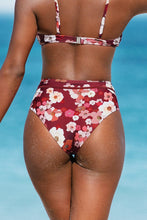 Charger l&#39;image dans la galerie, Bas de bikini taille moyenne imprim¨¦ floral

