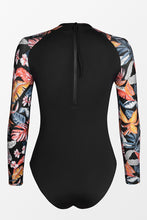 Charger l&#39;image dans la galerie, Maillot de bain une pi¨¨ce ¨¤ manches longues imprim¨¦ tropicale
