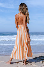 Charger l&#39;image dans la galerie, Robe halter ray¨¦e
