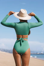 Charger l&#39;image dans la galerie, Bikini vert ¨¤ manches longues
