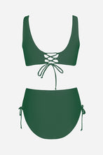 Charger l&#39;image dans la galerie, Bikini bralette ¨¤ emballage et lacer surplis et taille moyenne

