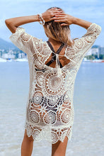 Charger l&#39;image dans la galerie, Cover up col en V blanc Boho
