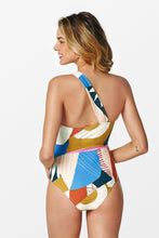 Charger l&#39;image dans la galerie, Maillot de bain une pi¨¨ce asym¨¦trique bloc de couleur
