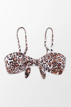 Charger l&#39;image dans la galerie, Haut de bikini imprim¨¦ l¨¦opard avec n?ud
