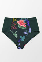 Charger l&#39;image dans la galerie, Bas de bikini grand taille vert imprim¨¦ floral
