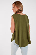 Charger l&#39;image dans la galerie, Top oversize sans manches ¨¤ col en V
