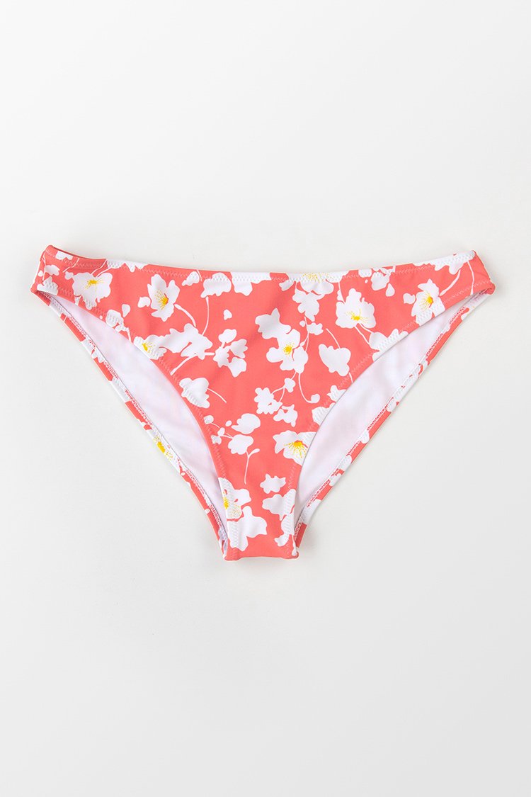 Bas de bikini taille basse imprim¨¦ floral