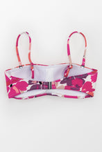 Charger l&#39;image dans la galerie, Haut de bikini bandeau imprim¨¦ floral rouge 
