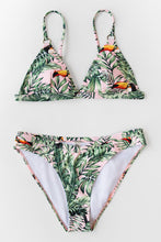 Charger l&#39;image dans la galerie, Bas de bikini rose imprim¨¦ feuilles 
