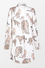 Charger l&#39;image dans la galerie, Robe chemise boutonn¨¦e ¨¤ imprim¨¦ l¨¦opard
