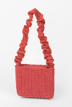 Charger l&#39;image dans la galerie, Sac bandouli¨¨re rouge et fronc¨¦
