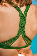 Charger l&#39;image dans la galerie, Bikini dos tress¨¦ vert 
