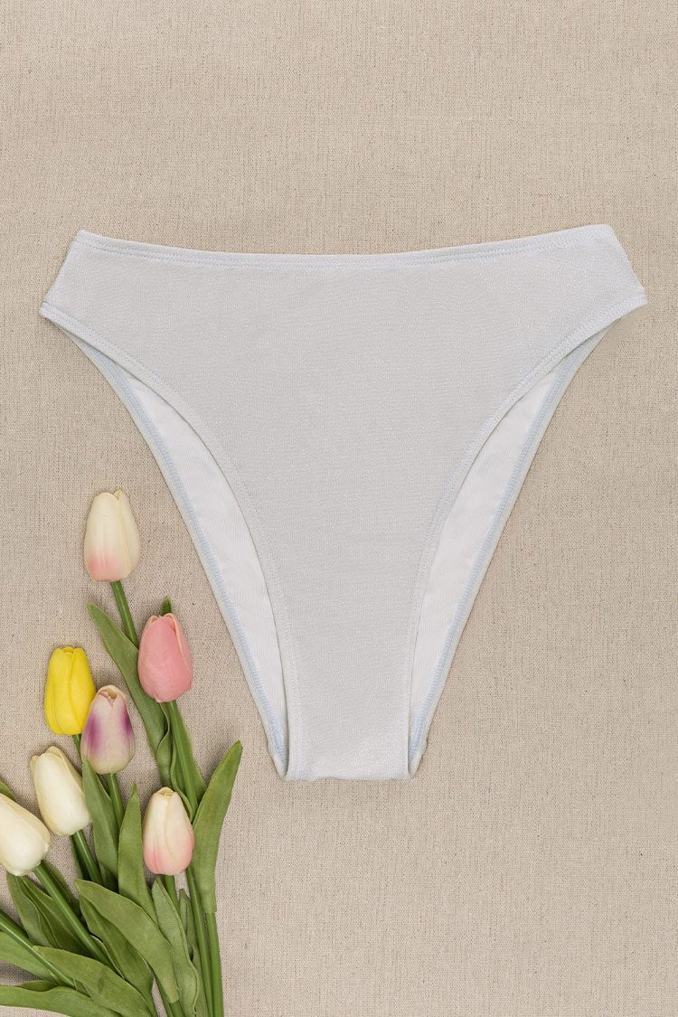 Bas de bikini taille haute nude