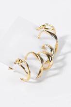Charger l&#39;image dans la galerie, Boucles d&#39;oreilles brillantes de couleur unie

