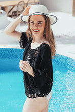 Charger l&#39;image dans la galerie, Cover up pull ¨¤ col licou noir
