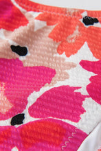 Charger l&#39;image dans la galerie, Bas de bikini taille basse imprim¨¦ floral rouge 
