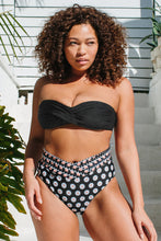 Charger l&#39;image dans la galerie, Bikini grande taille taille haute bandeau torsad¨¦ sur le devant
