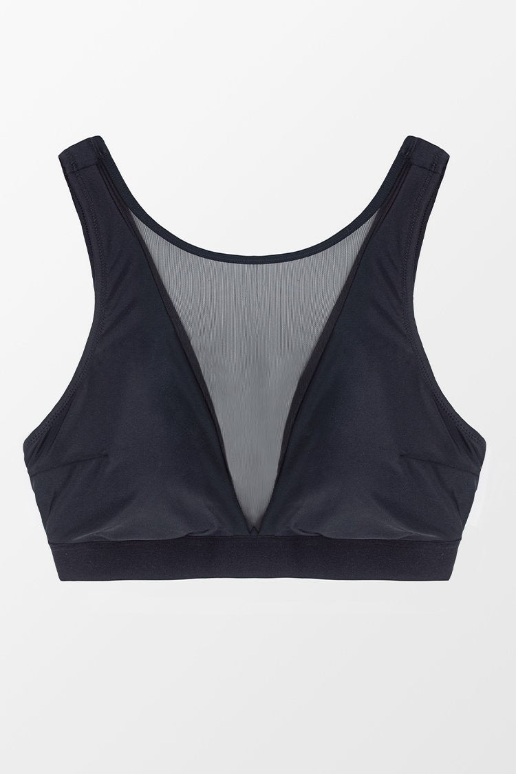 Haut de bikini grande taille en maille