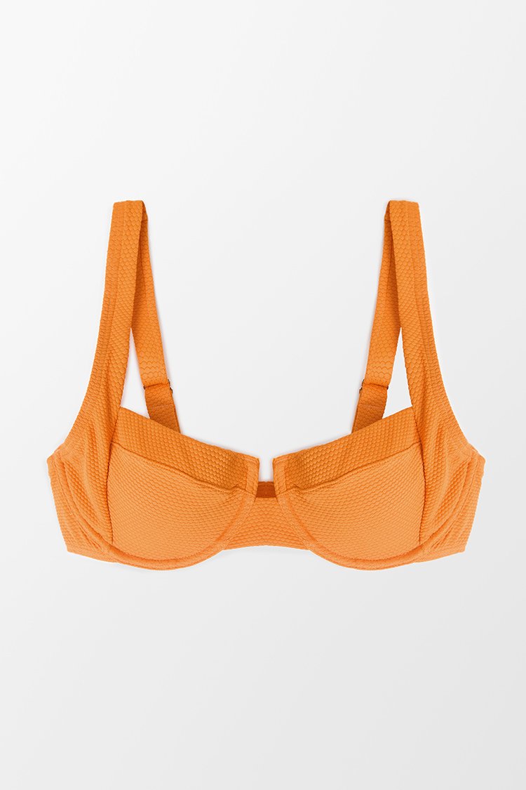 Haut de bikini ¨¤ armatures textur¨¦