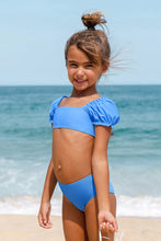 Charger l&#39;image dans la galerie, Bikini pour fille ¨¤ bordure merrow et manches bouffantes
