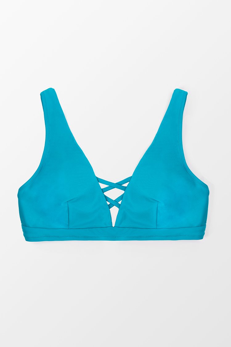 Haut de bikini grande taille ¨¤ n?ud au dos
