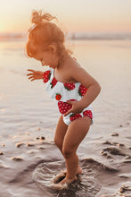 Charger l&#39;image dans la galerie, Maillot de bain une pi¨¨ce ¨¤ imprim¨¦ fraises pour filles 
