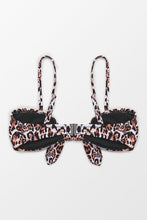 Charger l&#39;image dans la galerie, Haut de bikini imprim¨¦ l¨¦opard avec n?ud
