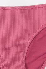 Charger l&#39;image dans la galerie, Bikini taille basse c?tel¨¦ ¨¤ col en V

