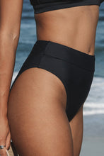 Charger l&#39;image dans la galerie, Bas de bikini noir taille haute
