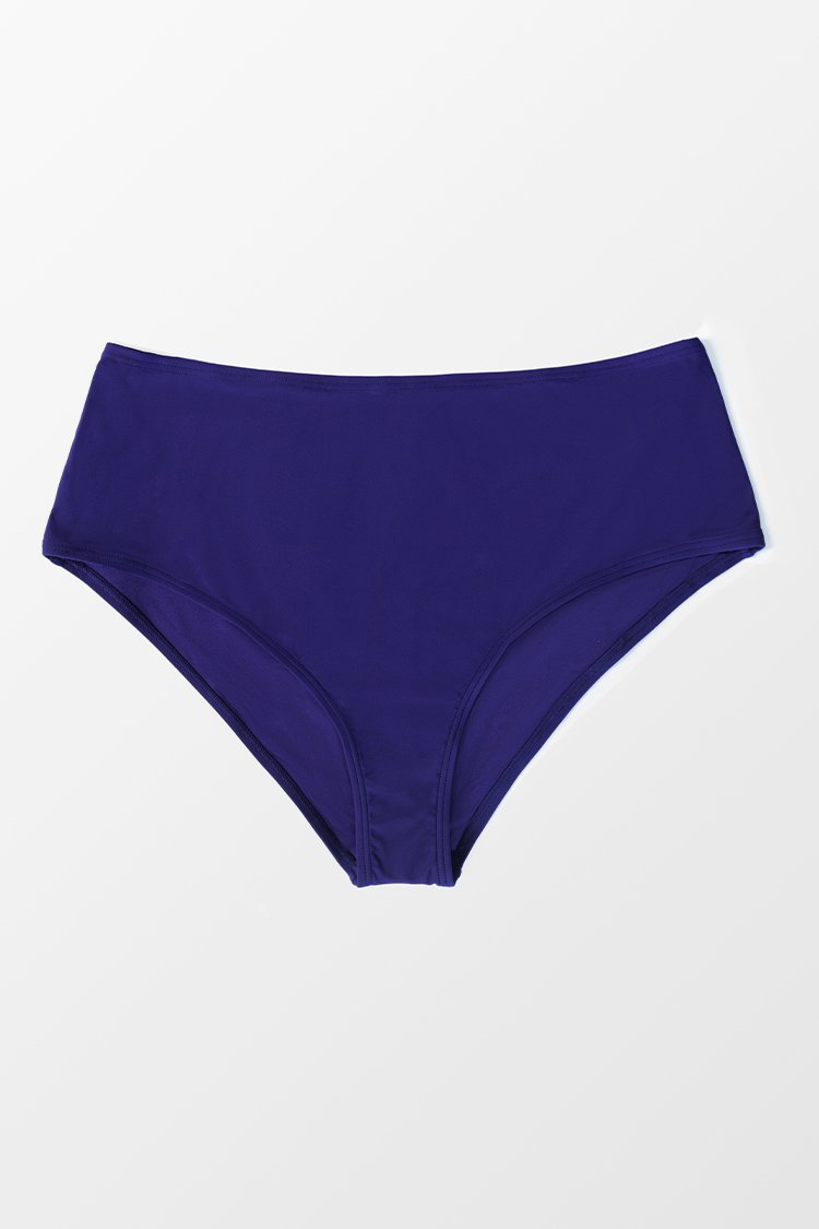 Bas de bikini grande taille uni