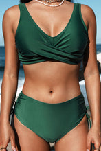 Charger l&#39;image dans la galerie, Bikini bralette ¨¤ emballage et lacer surplis et taille moyenne
