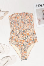 Charger l&#39;image dans la galerie, Maillot de bain une pi¨¨ce fleuri ¨¤ smocks et volants
