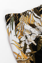 Charger l&#39;image dans la galerie, Pantalon ¨¤ taille ¨¦lastique et imprim¨¦ plantes tropicales
