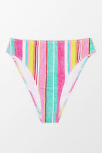 Charger l&#39;image dans la galerie, Bas de bikini taille haute ¨¤ jambe haute et ¨¤ rayures
