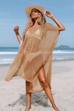 Charger l&#39;image dans la galerie, Cover up brun clair ¨¦vid¨¦ et fendu

